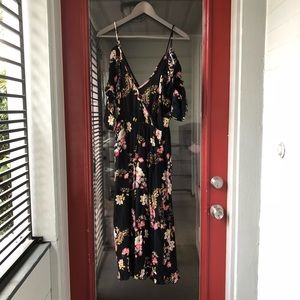 NEW "I The Wild" Black Floral Jumpsuit